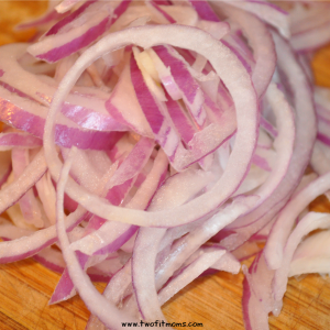 shaved red onion