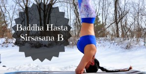 Baddha Hasta Sirsasana B