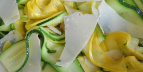 Zucchini and Summer Squash Pappardelle