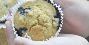 Back-to-School Blueberry Corn Muffins (gluten-free!)