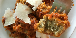 Eggplant “Meatballs” with Marinara Sauce